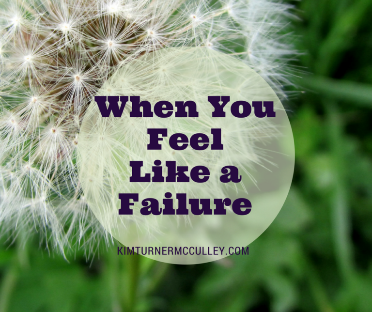 When You Feel Like a Failure