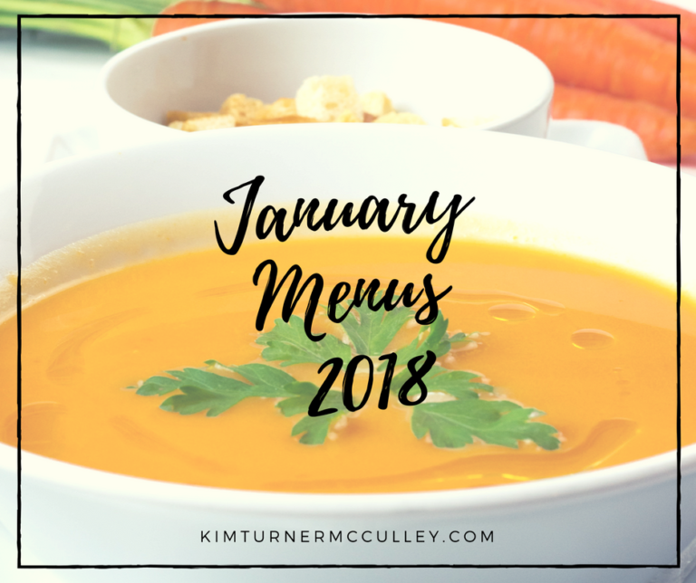 anuary Menus 2018 KimTurnerMcCulley.com